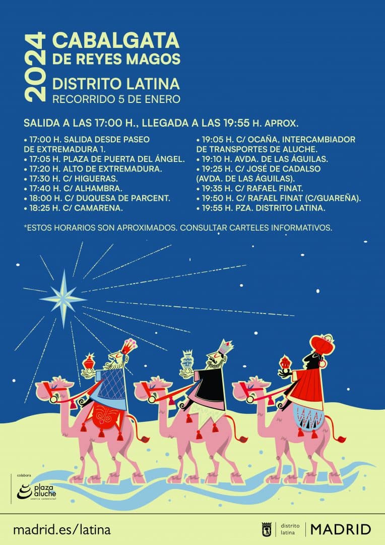 Cabalgata de Reyes Magos por distritos