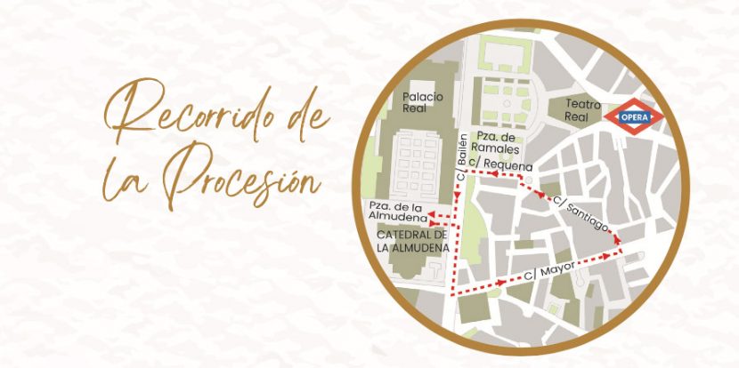 Fiesta de la Almudena-Recorrido Procesión