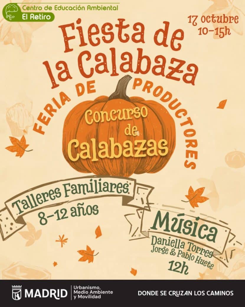 planes gratis en Madrid en octubre-Fiesta de la Calabaza en el Parque de El Retiro