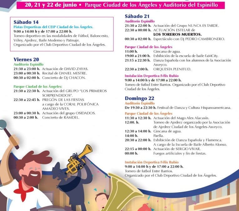 Fiestas de Ciudad de los Ángeles 2025: Programación completa