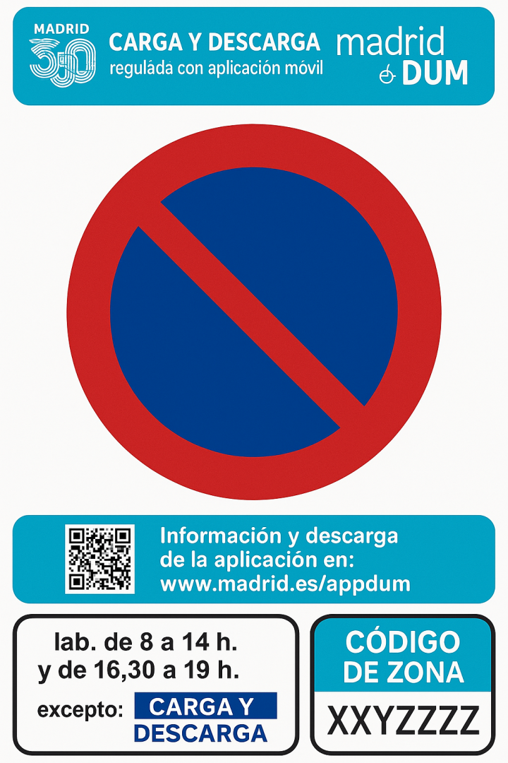 Dónde y cómo aparcar en Madrid-Carga descarga