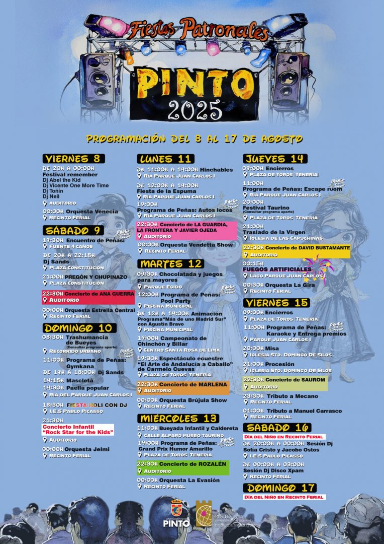 Fiestas Patronales de Pinto Programa
