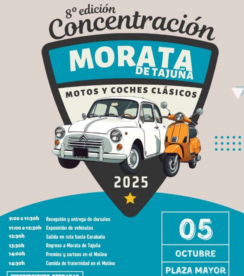 concentracion coches clasico morata de tajuña
