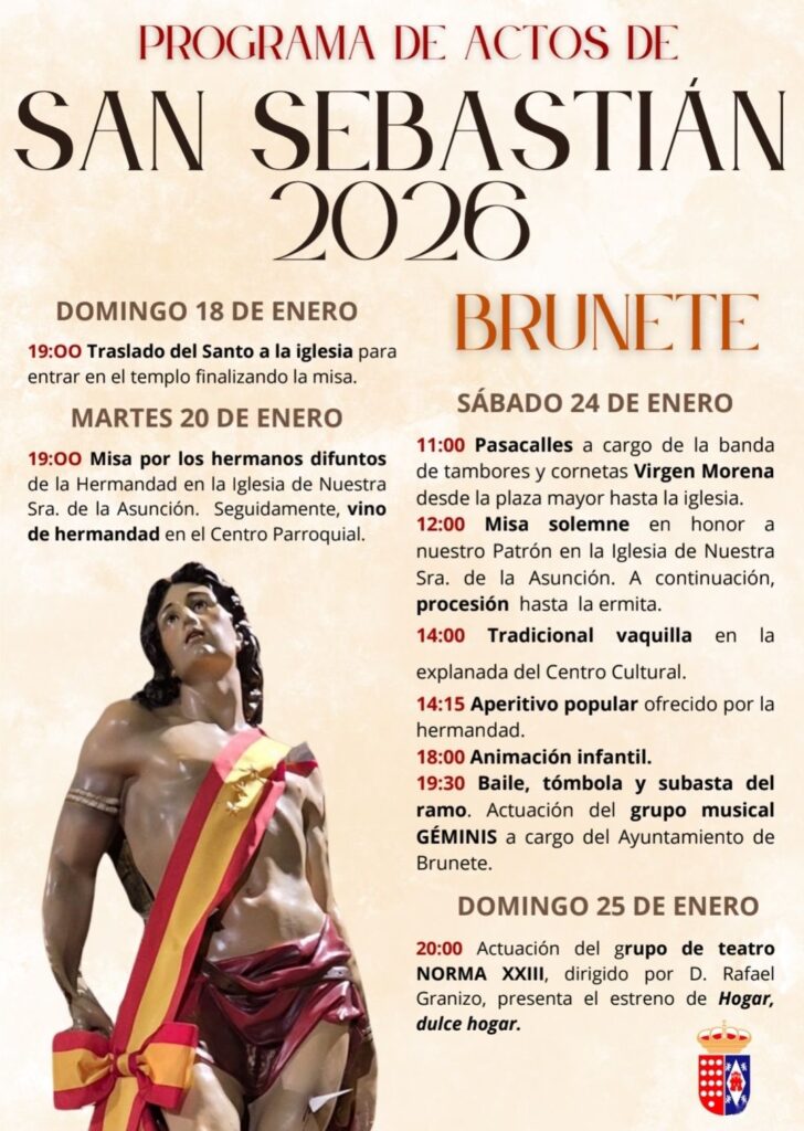 planes gratis en Madrid Enero-Programa Fiesta de San Sebastián en Brunete