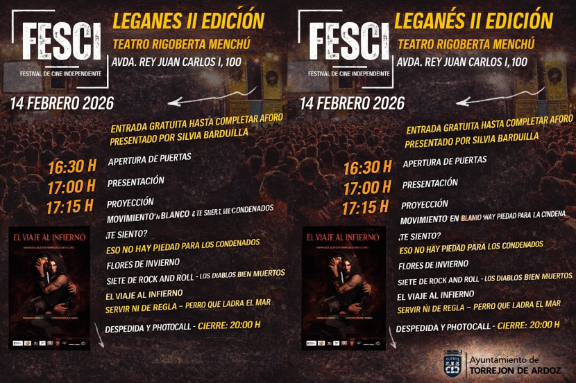 planes gratis en Madrid Febrero-Festival de Cine Independiente en Leganés