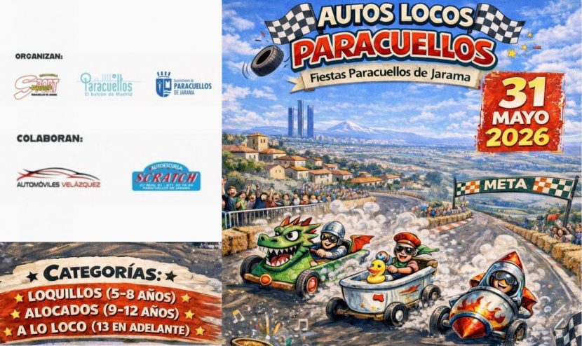 planes gratis en Madrid mayo-III Autos Locos de Paracuellos de Jarama