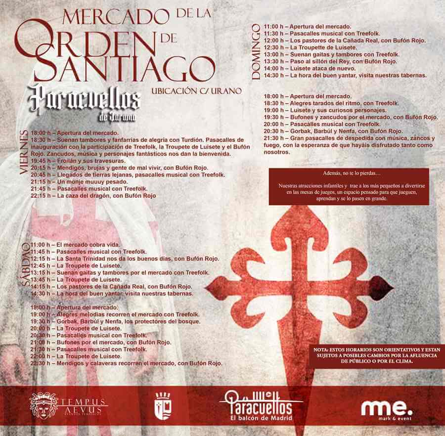 planes gratis en Madrid abril-Mercado Medieval de la Orden de Santiago – Paracuellos de Jarama