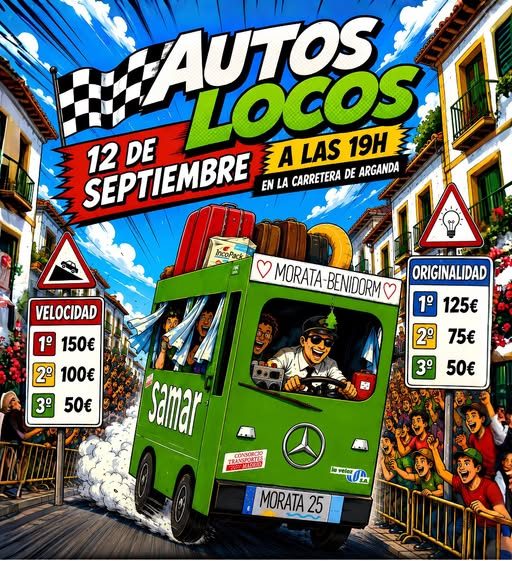 planes gratis Madrid septiembre-Autos Locos en Morata de Tajuña
