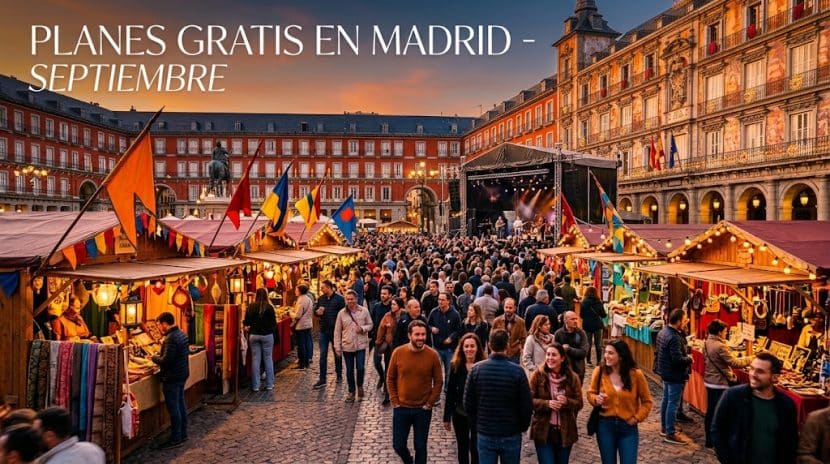 Planes gratis Madrid septiembre 2026: los mejores planes que no te puedes perder